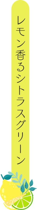 レモン香るシトラスグリーン